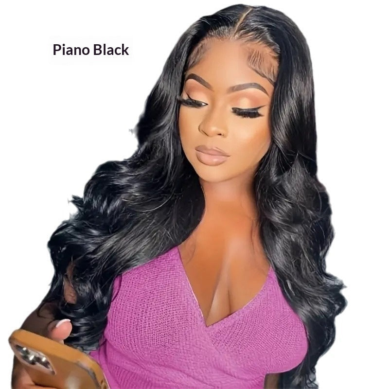 Fashionable Front Lace Full Head Wig With Big Wave Curls