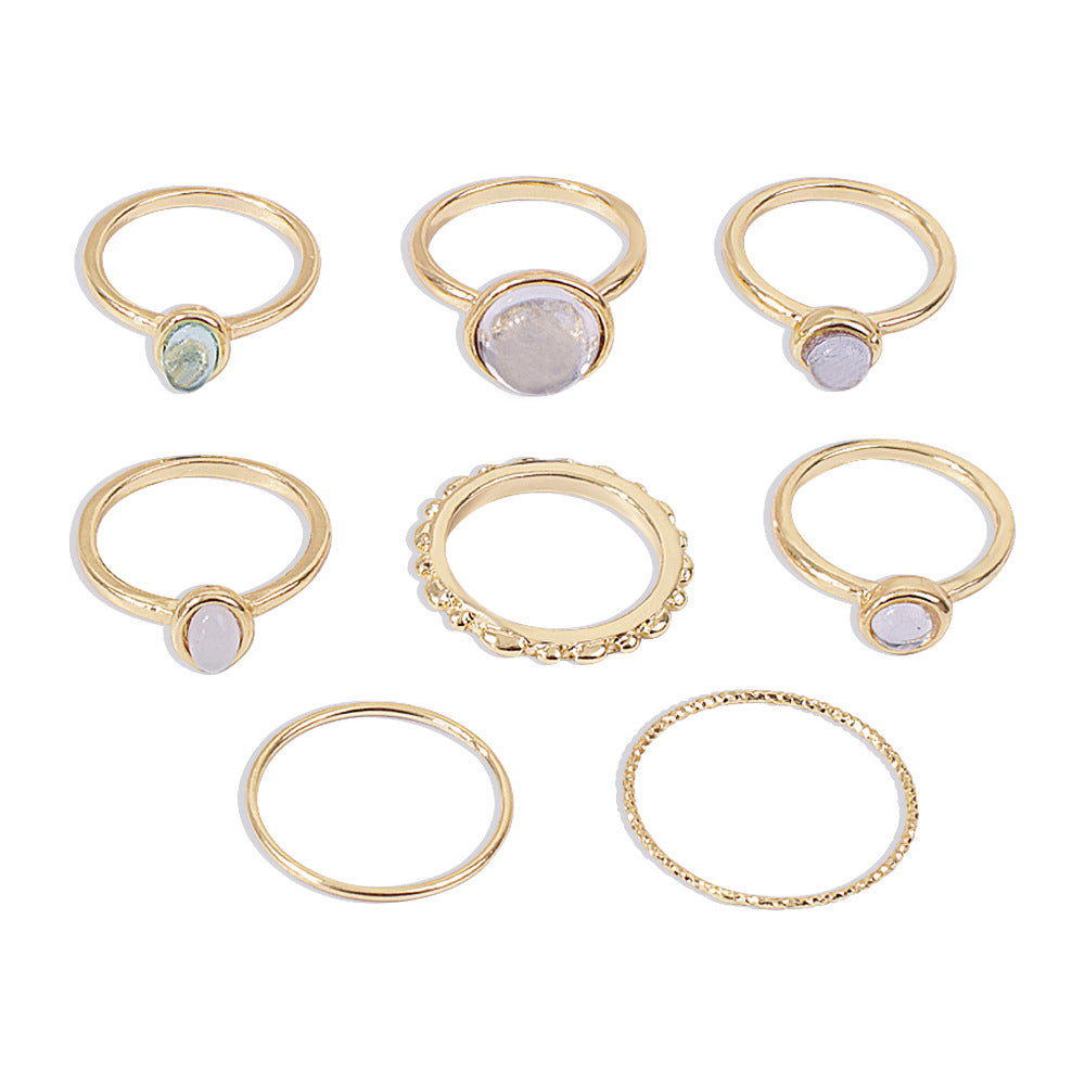 Stone Metalic Finger Ring