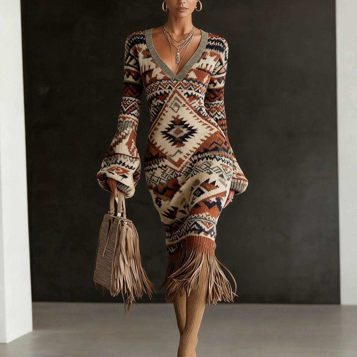 Creative Knitted Sweater Dresses