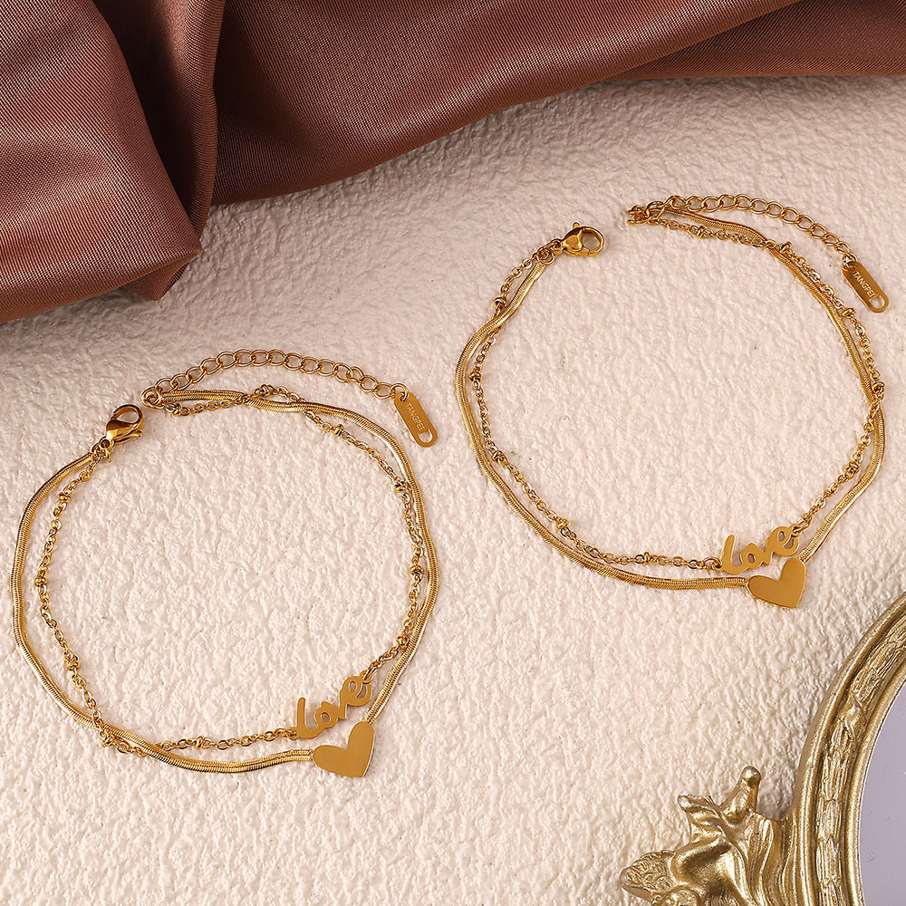 Love Pendant Anklet