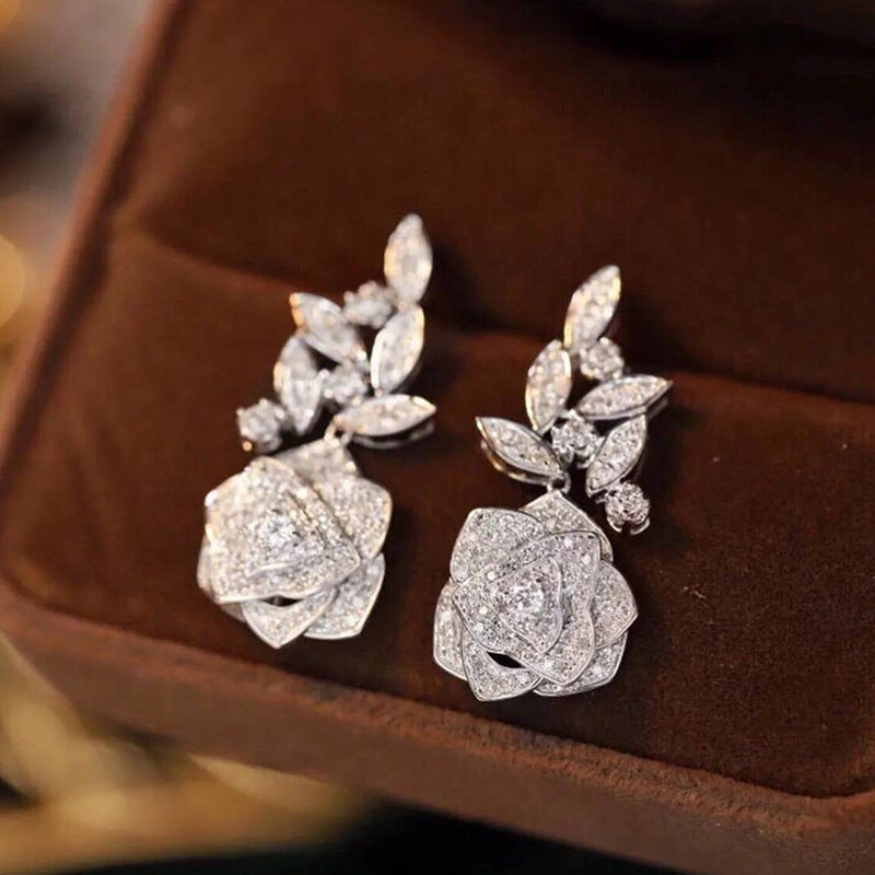 Flower Rose Earrings