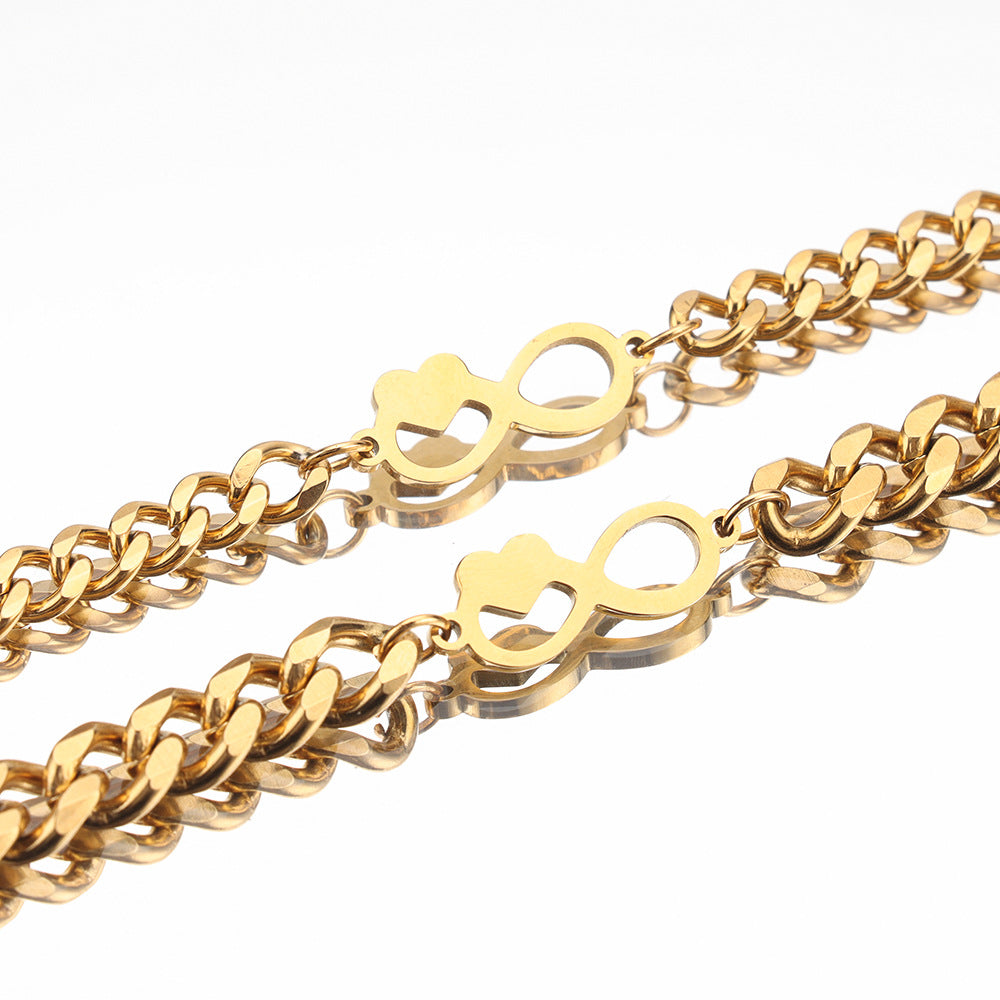 Lovers' Heart-shaped Bracelet