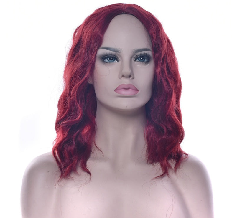 Black Silk Short Hair Cosplay Wig Headgear