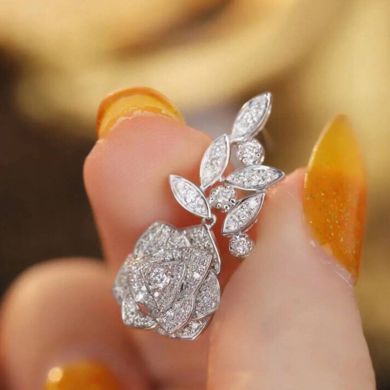 Flower Rose Earrings