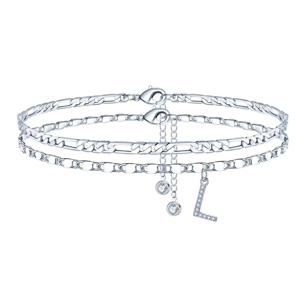 26-letter Double-layered Anklet
