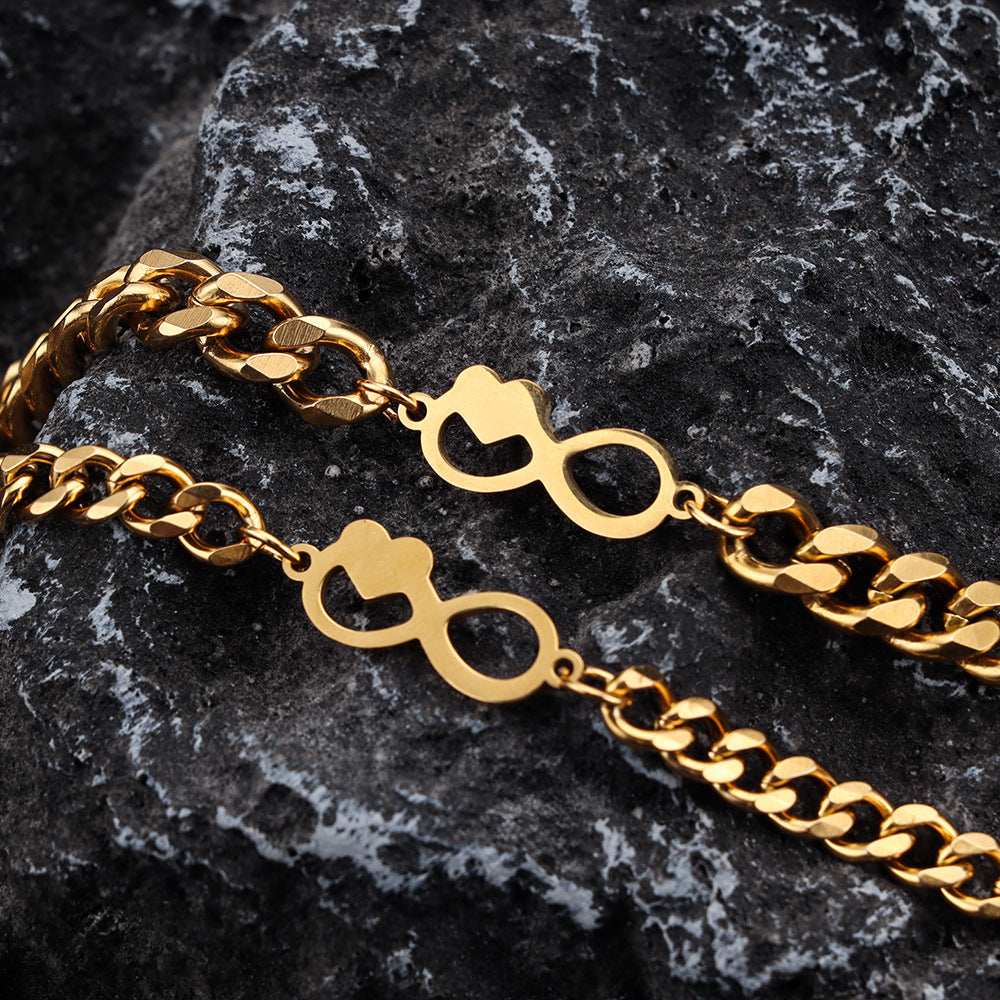 Lovers' Heart-shaped Bracelet