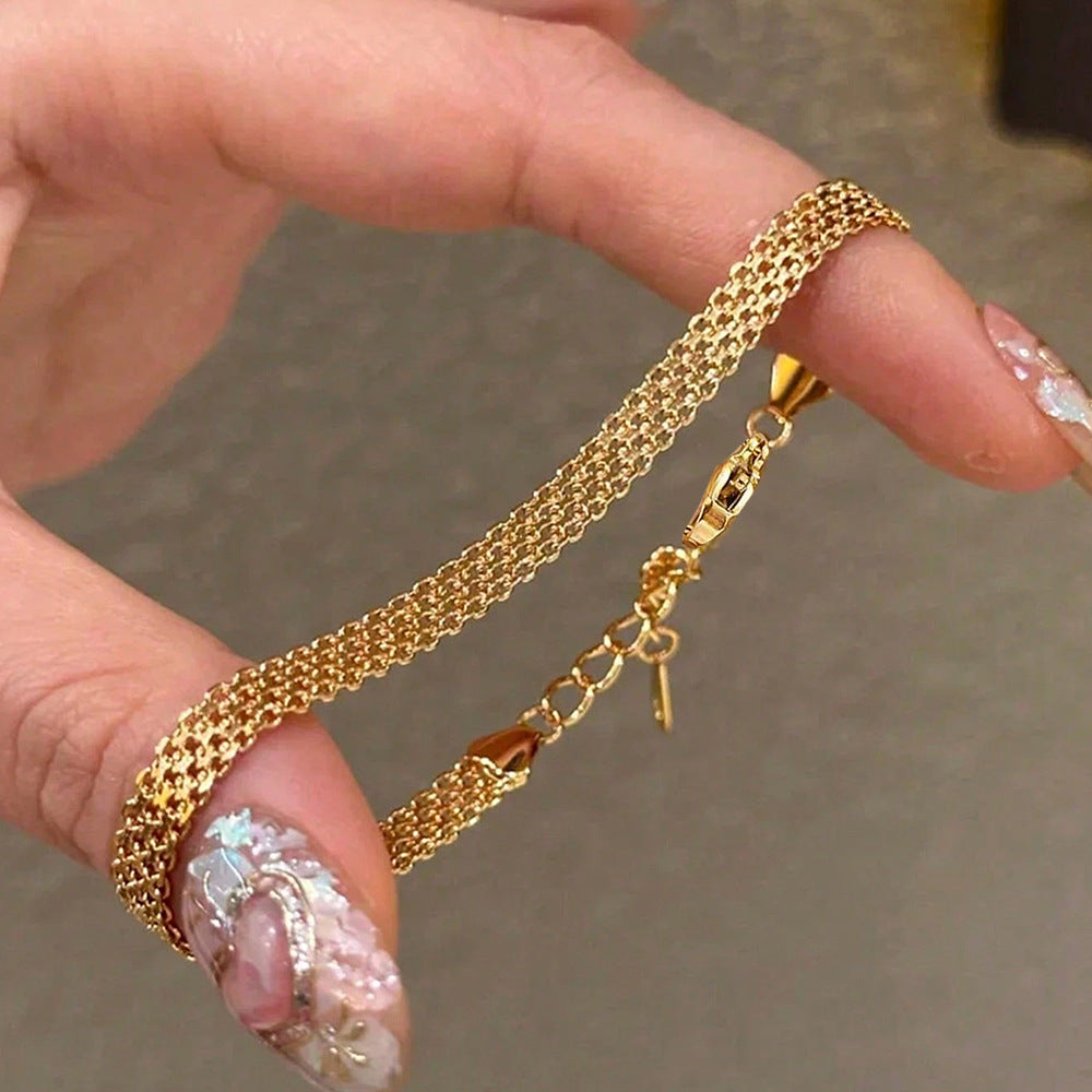 18K Gold-plated Braided Bracelet