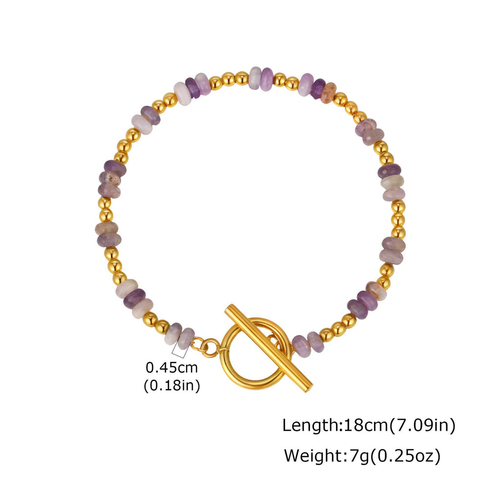 Natural Stone Bead Bracelet