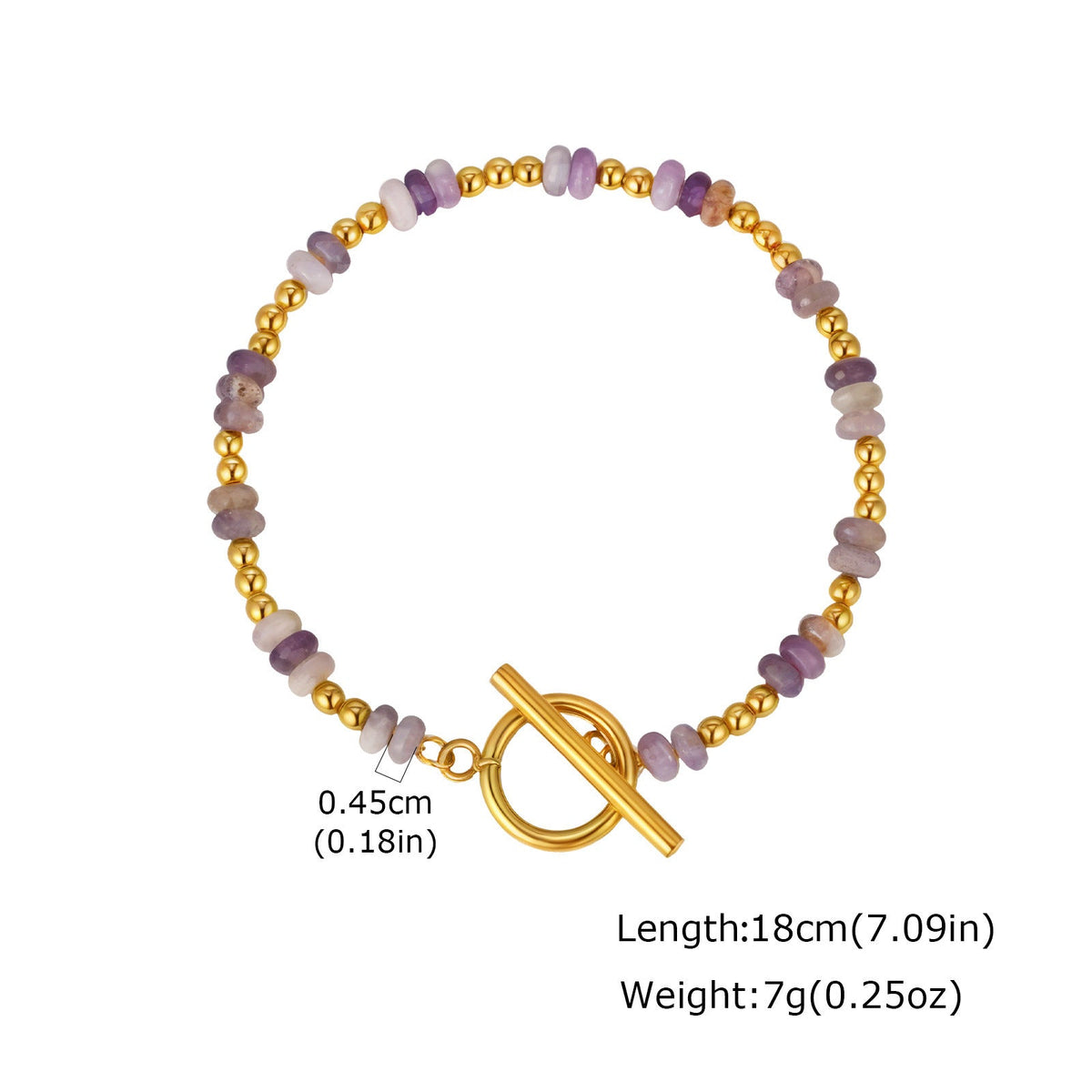 Natural Stone Bead Bracelet