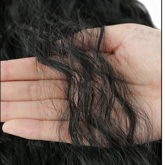 Ponytail Long Curly Hair Bunch Corn Whisker