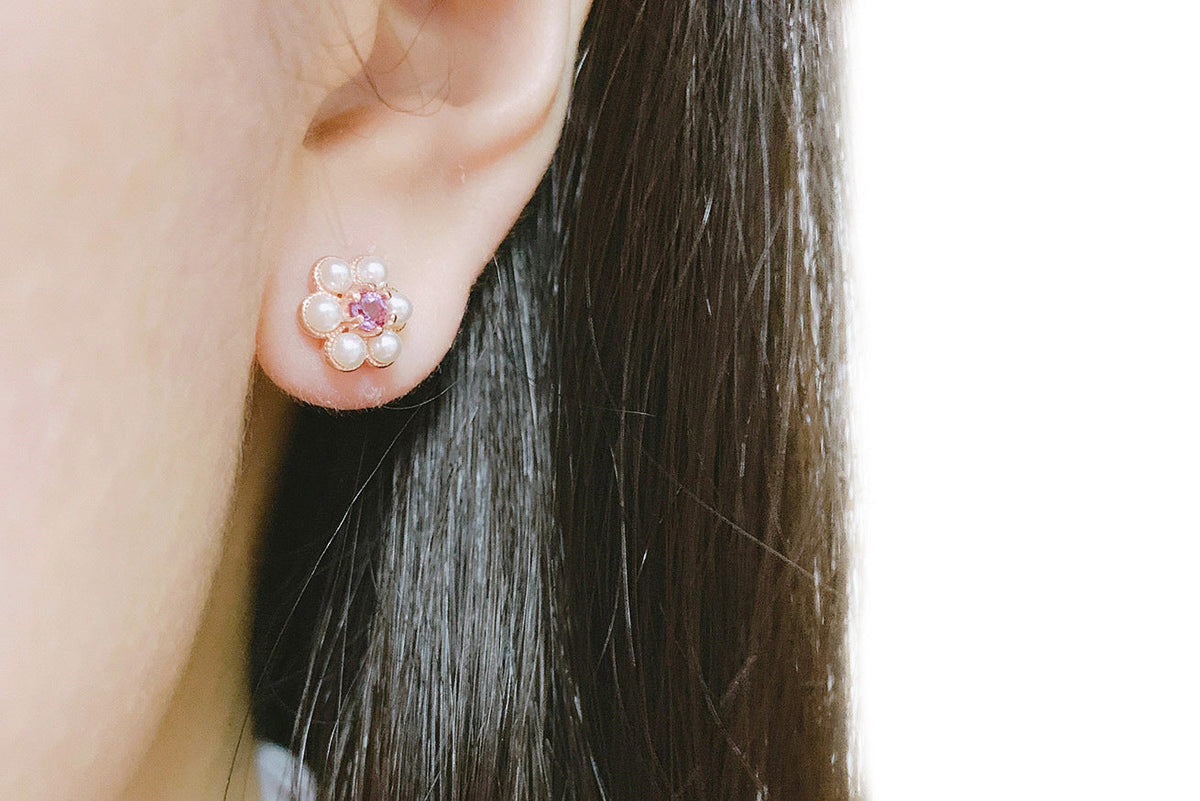Amethyst Tassel Plum Shape Set