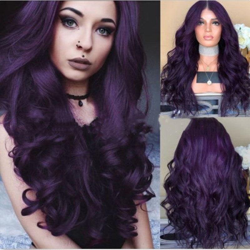 Big Wave Cosplay Anime Purple Wig