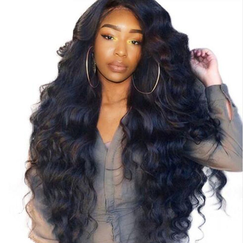 Mid-section big wave long curly Wig