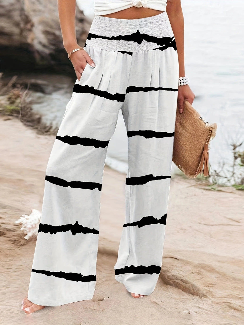 Oramo Casual Wide-leg Loose Pant
