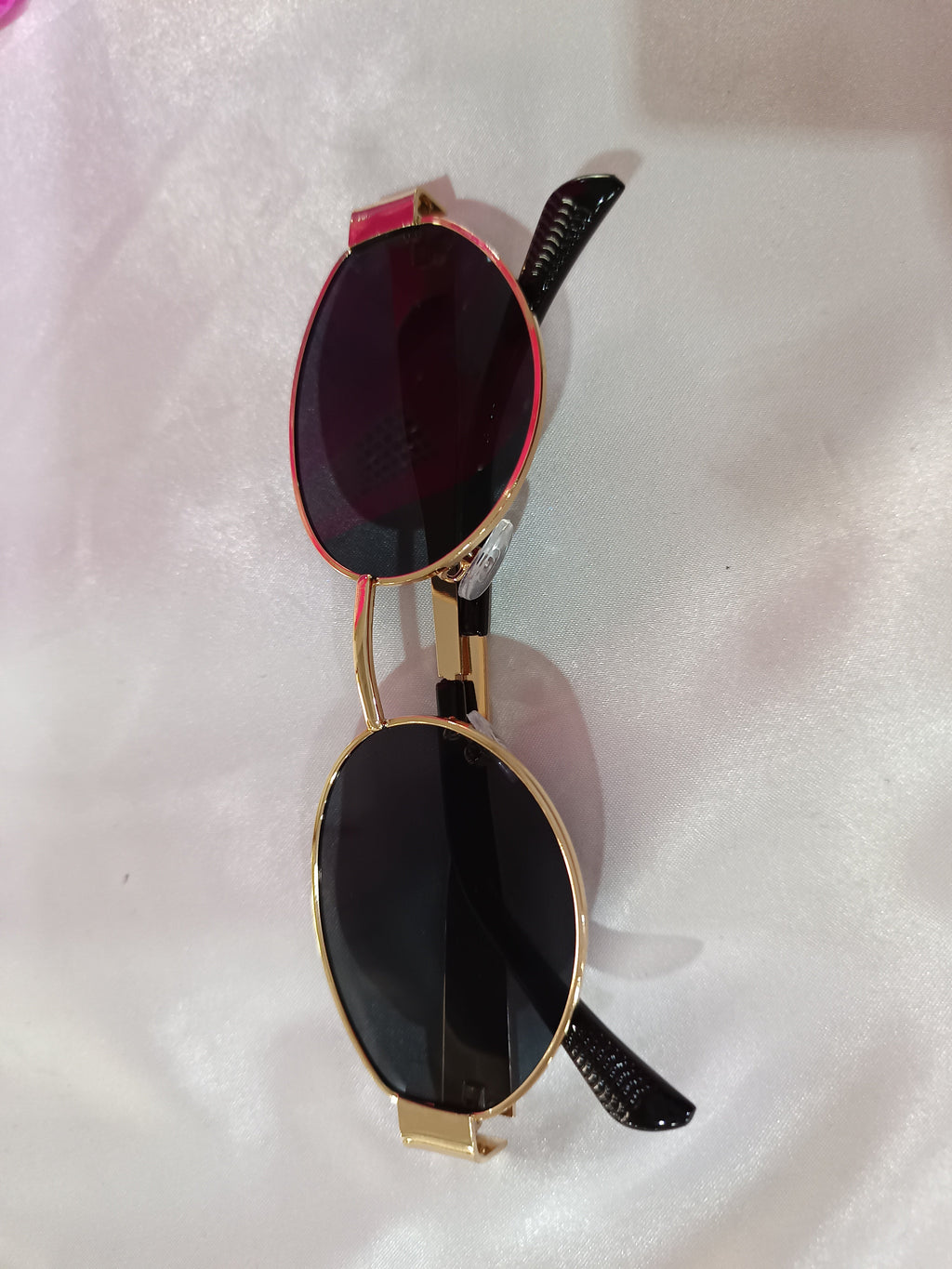 Vintage Oval Metal Sunglasses