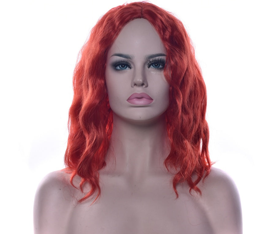 Black Silk Short Hair Cosplay Wig Headgear
