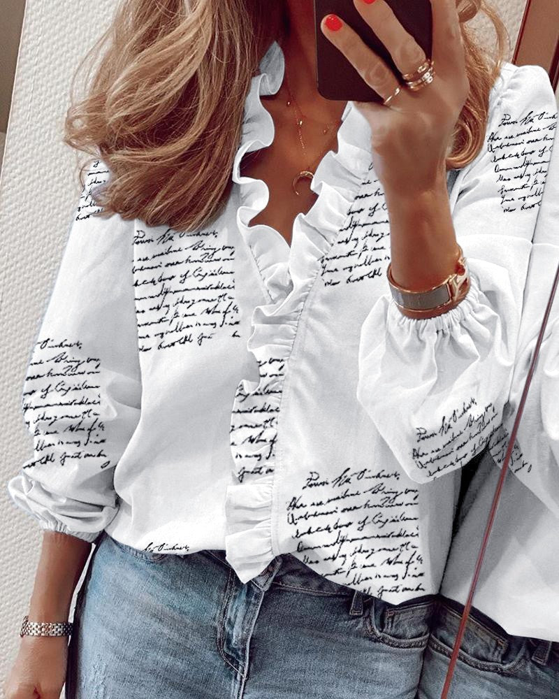 Gamirao Ruffled Blouse Top