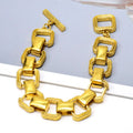 Gold Metal Buckle Bracelet