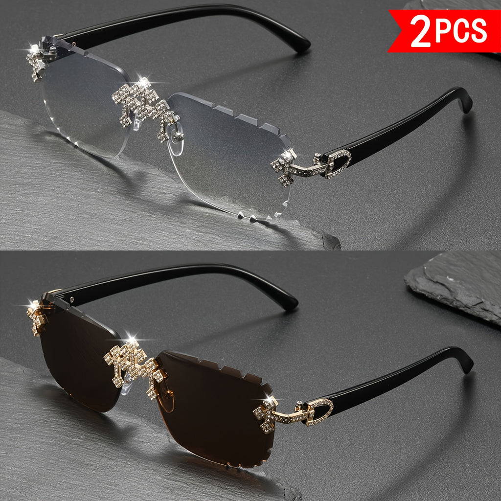 Crystal Stone Sunglasses