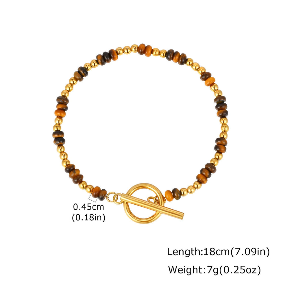 Natural Stone Bead Bracelet
