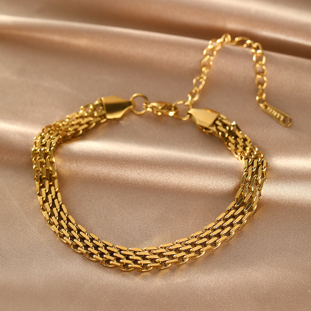 18K Gold-plated Braided Bracelet
