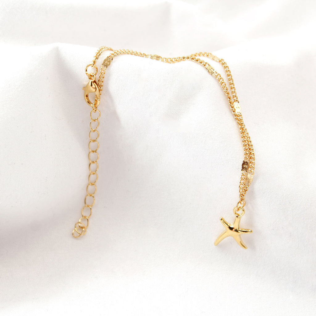 Alloy Starfish Shaped Anklet