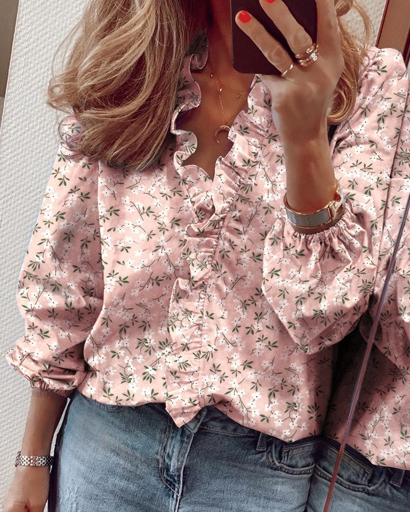 Gamirao Ruffled Blouse Top