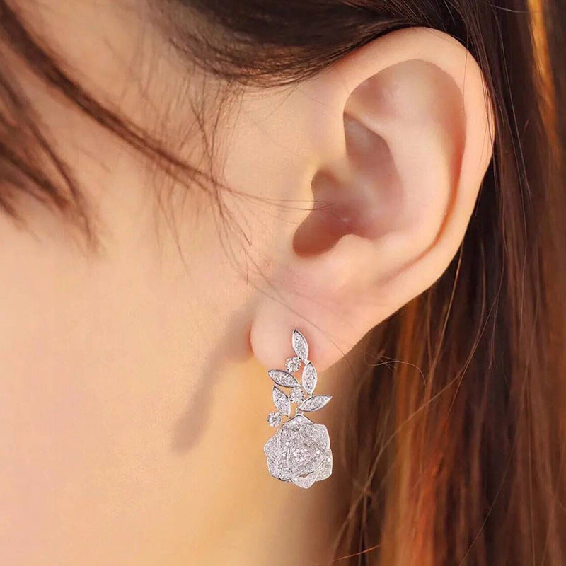 Flower Rose Earrings
