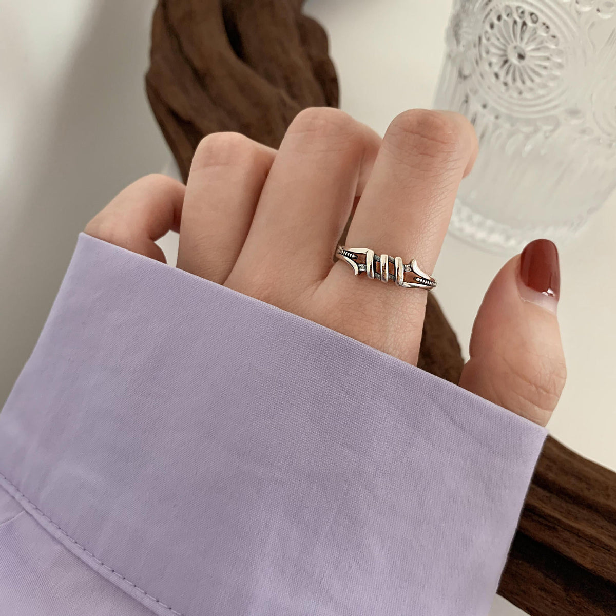 Silver Minimalist Vintage Ring