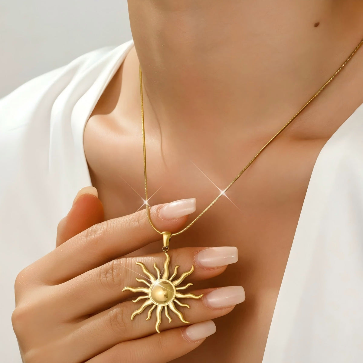 Sun Pendant Necklace