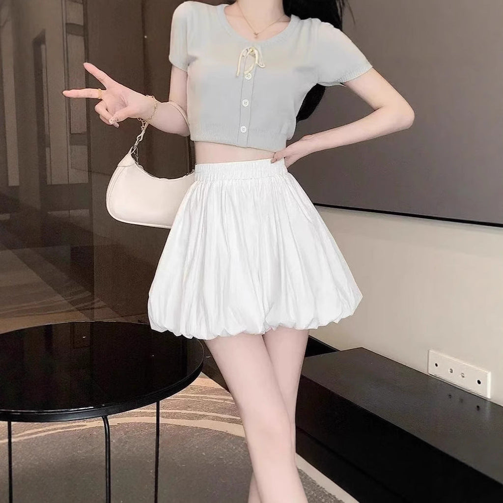 Ruffled Skirt-style Mini Skirt Style