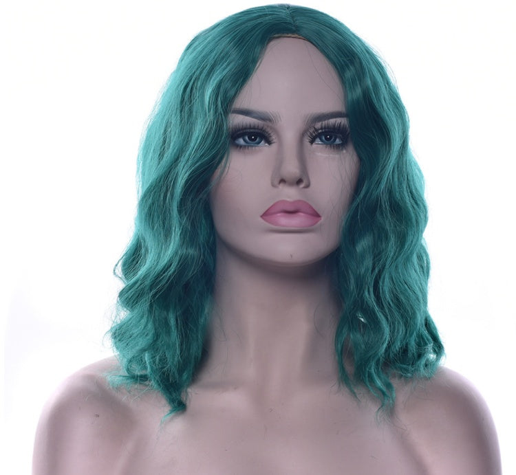Black Silk Short Hair Cosplay Wig Headgear