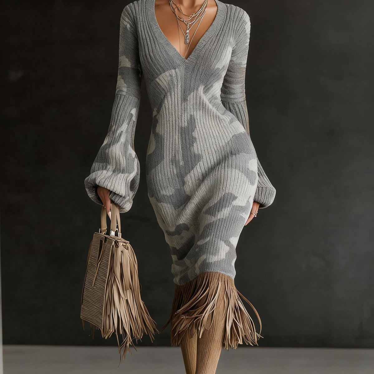 Creative Knitted Sweater Dresses