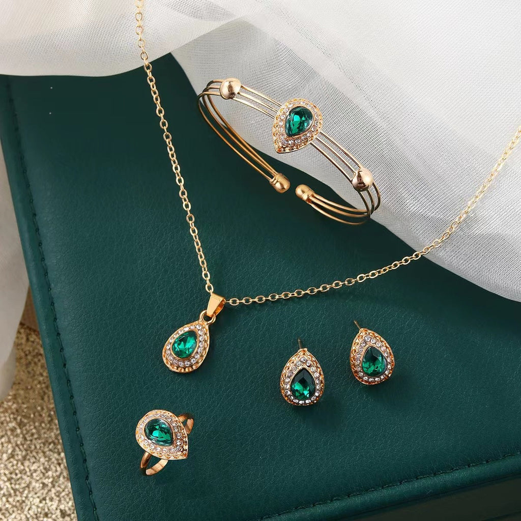 Water Drop Gem Series Four-piece Set