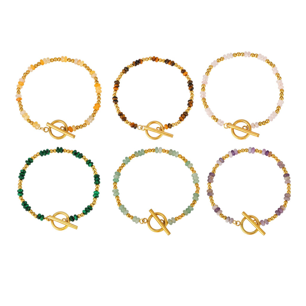 Natural Stone Bead Bracelet