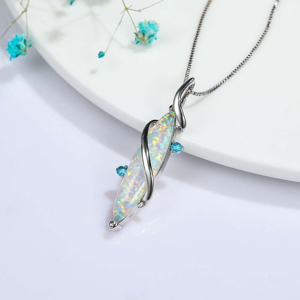 Opal Horse Eye Necklace