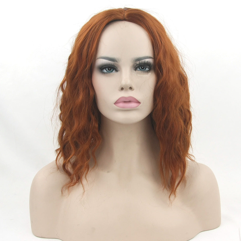 Black Silk Short Hair Cosplay Wig Headgear