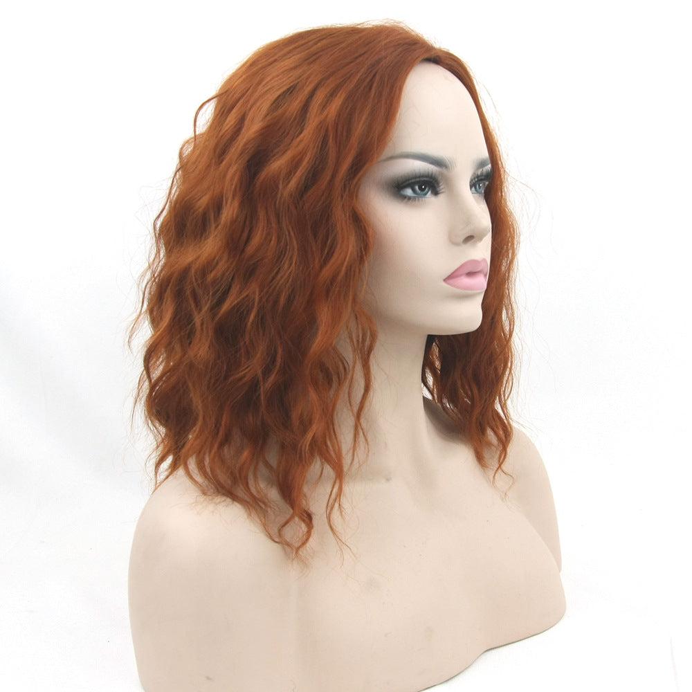 Black Silk Short Hair Cosplay Wig Headgear