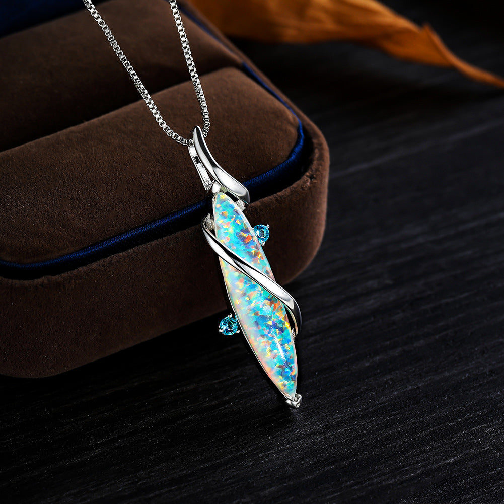 Opal Horse Eye Necklace