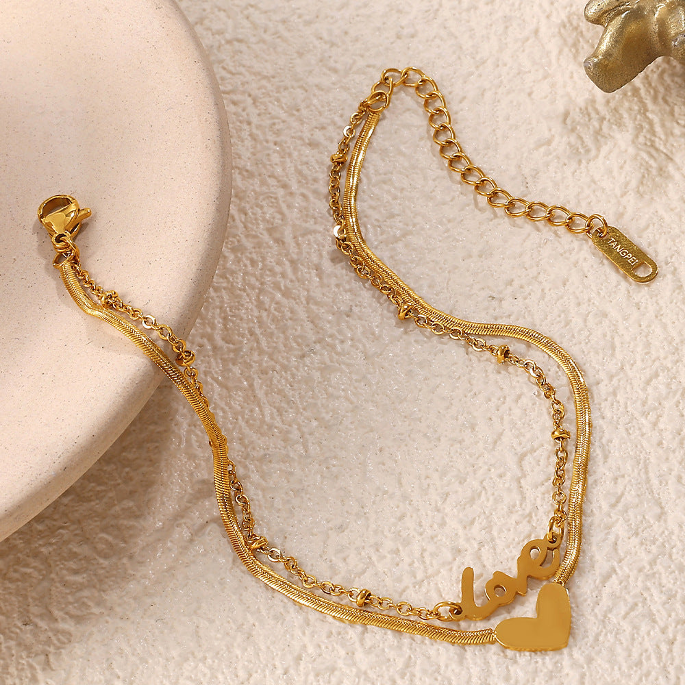 Love Pendant Anklet