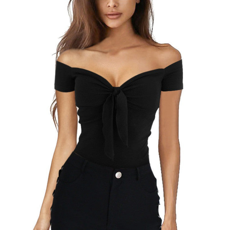 Srater V collar leisure Top