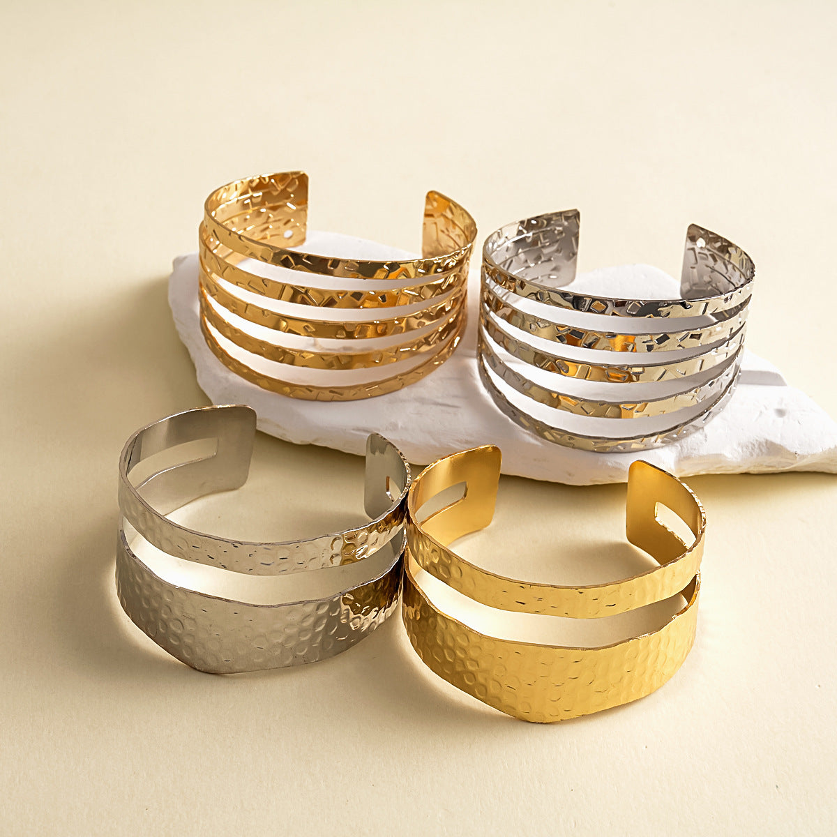 Hollow-out Open Bracelet