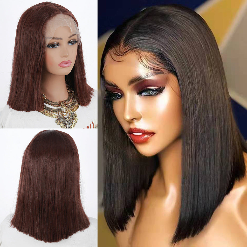 Medium Parting Short Hair Chemical Fiber Hairs