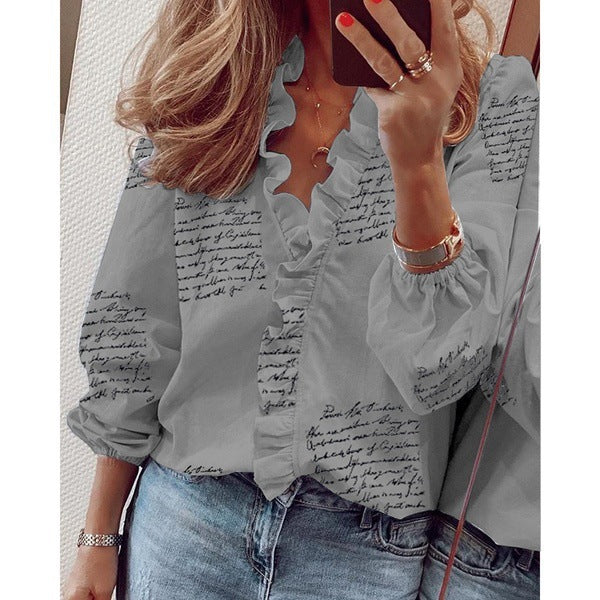 Gamirao Ruffled Blouse Top