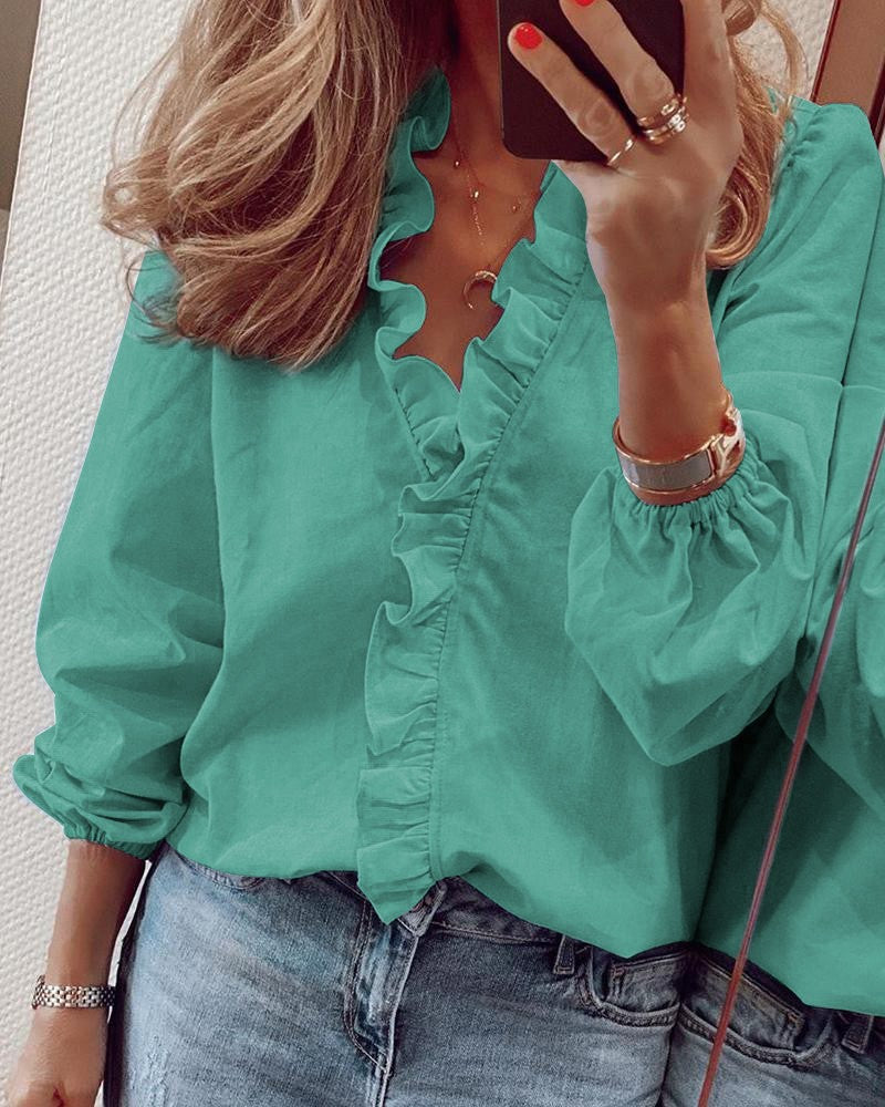 Gamirao Ruffled Blouse Top