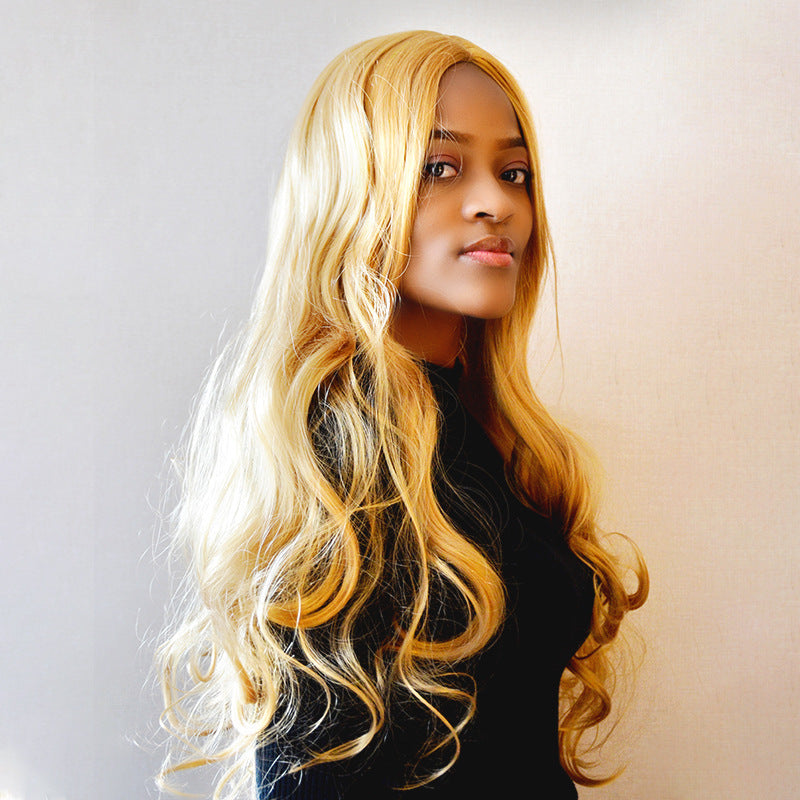 Long Curly Black Wavy African Wig