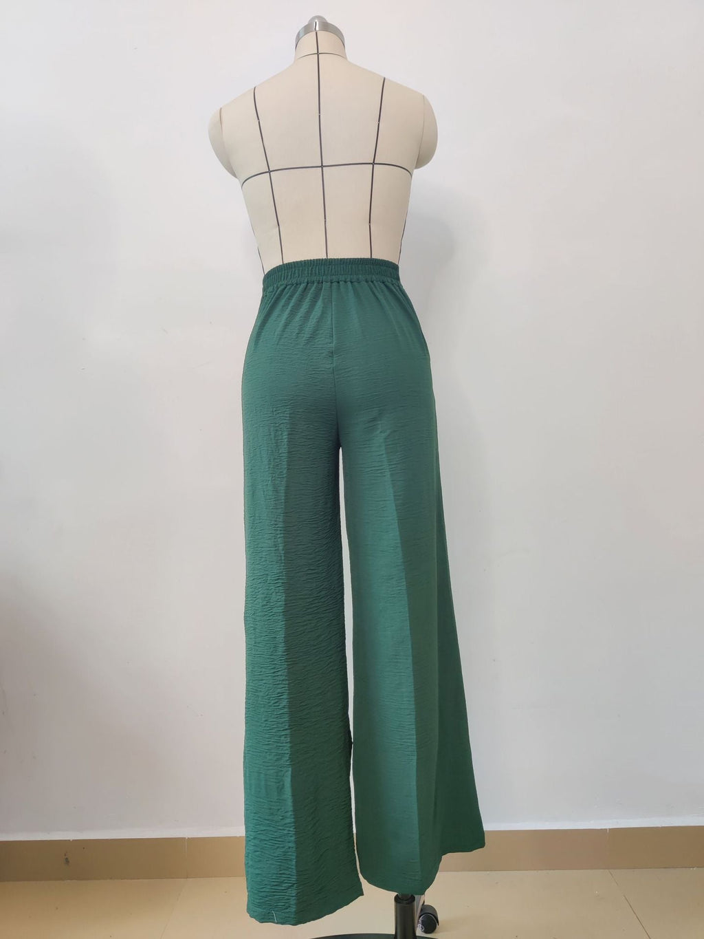 Somae Pleated Wide-leg Casual Pant