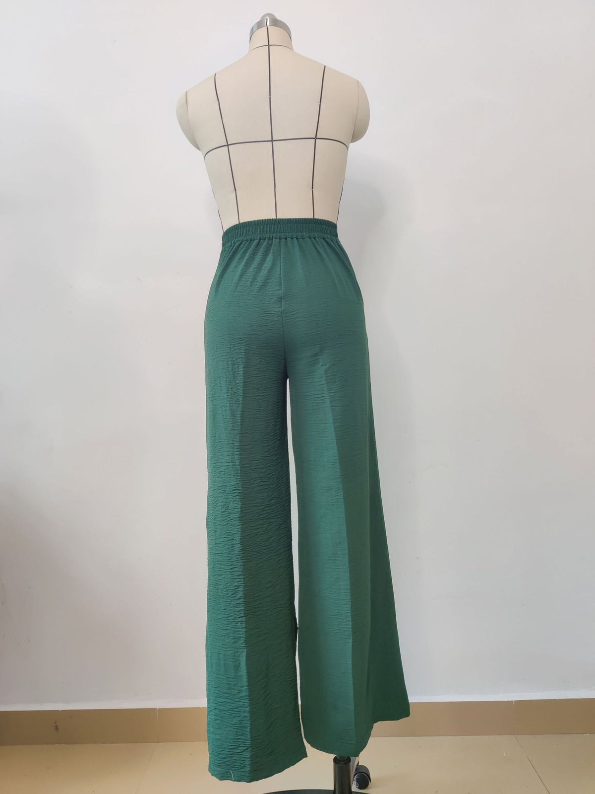 Somae Pleated Wide-leg Casual Pant