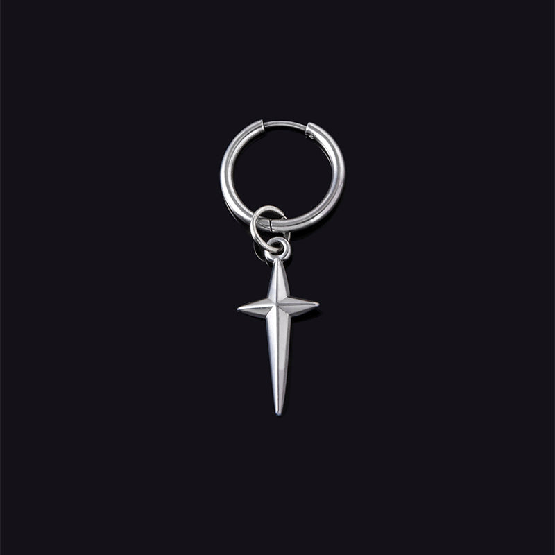 Minimalist Cross Dangle Earrings