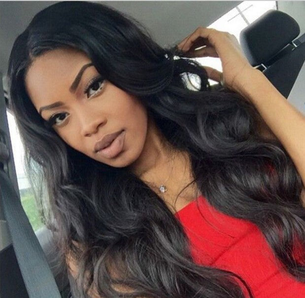 Long Curly Black Wavy African Wig